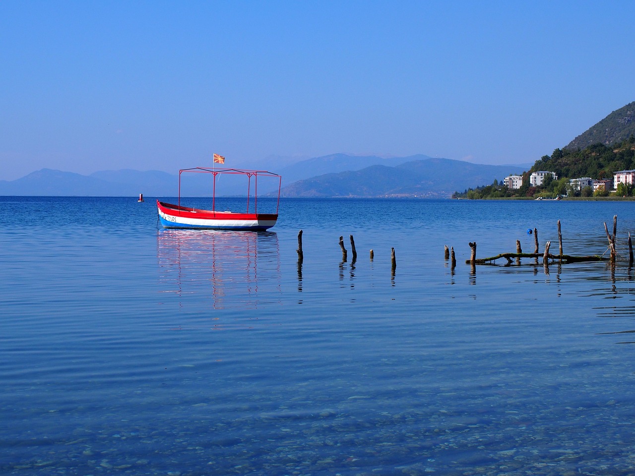 Monolithic part of the waters, sea, travel, the coast, łódź, ocean, the ship, nature, island, summer, sky, ease, beach, outside, no one, the sun, tourism, calm, macedonia, balkans, peace of mind, land