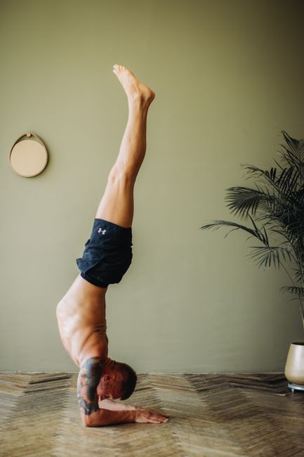 Forearm Stand yoga pose