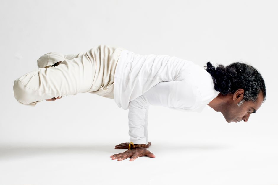 Side Crow Pose yoga pose