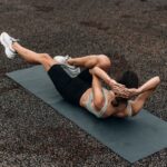 Leg raises (single, then double)