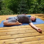 Reclining bound angle (supported)
