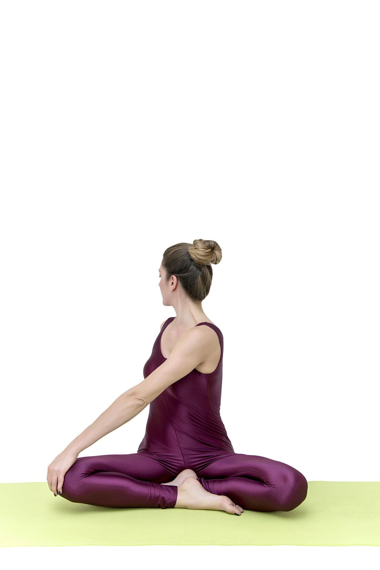 Revolved easy pose