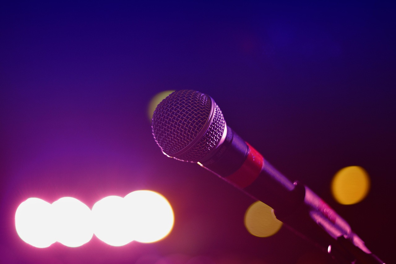 Audio, microphone, bokeh lights, stage lights, bright, close up, karaoke, lights, mic, music, audio equipment, microphone, microphone, karaoke, music, music, music, music, music